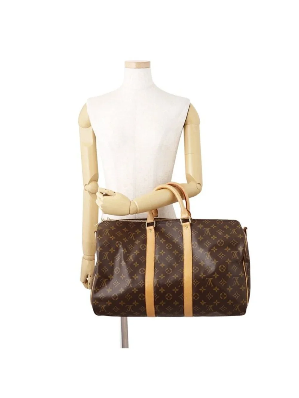 Louis Vuitton Boston Bag Monogram Keepall Bandouliere 45 2-Way Travel